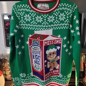 Green Festive Sweater